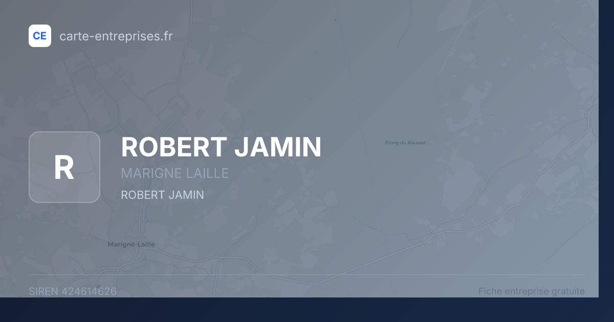 ROBERT JAMIN — 424614626 — fiche entreprise
