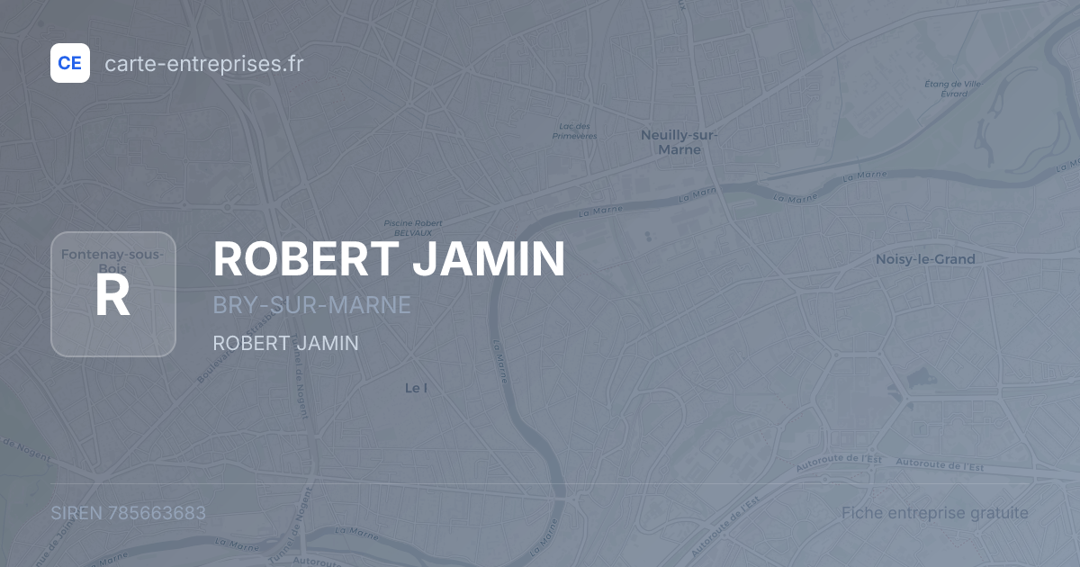 ROBERT JAMIN — 785663683 — fiche entreprise