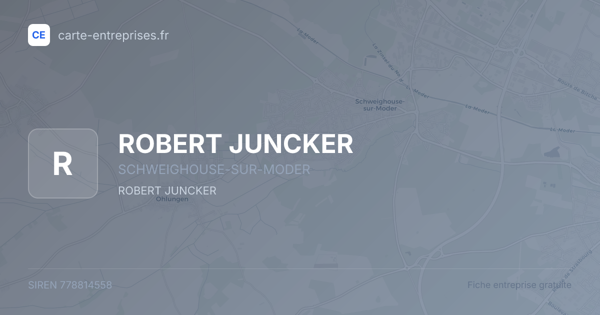 ROBERT JUNCKER — 778814558 — fiche entreprise