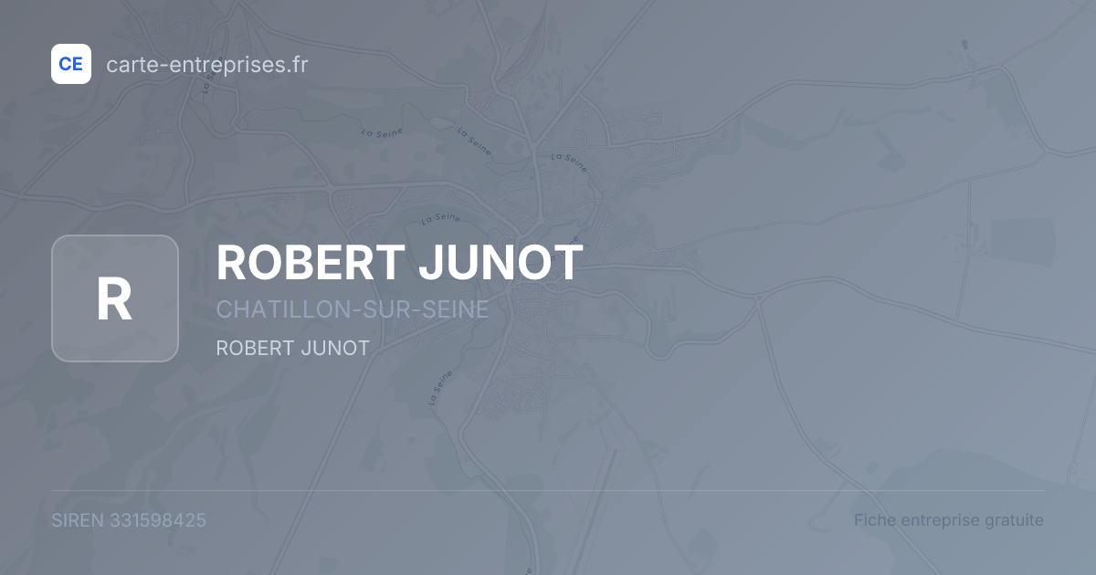 ROBERT JUNOT — 331598425 — fiche entreprise