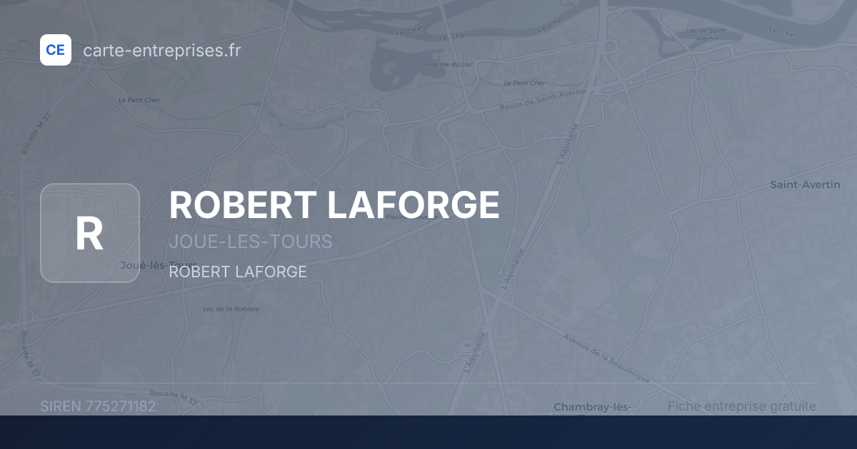 ROBERT LAFORGE — 775271182 — fiche entreprise