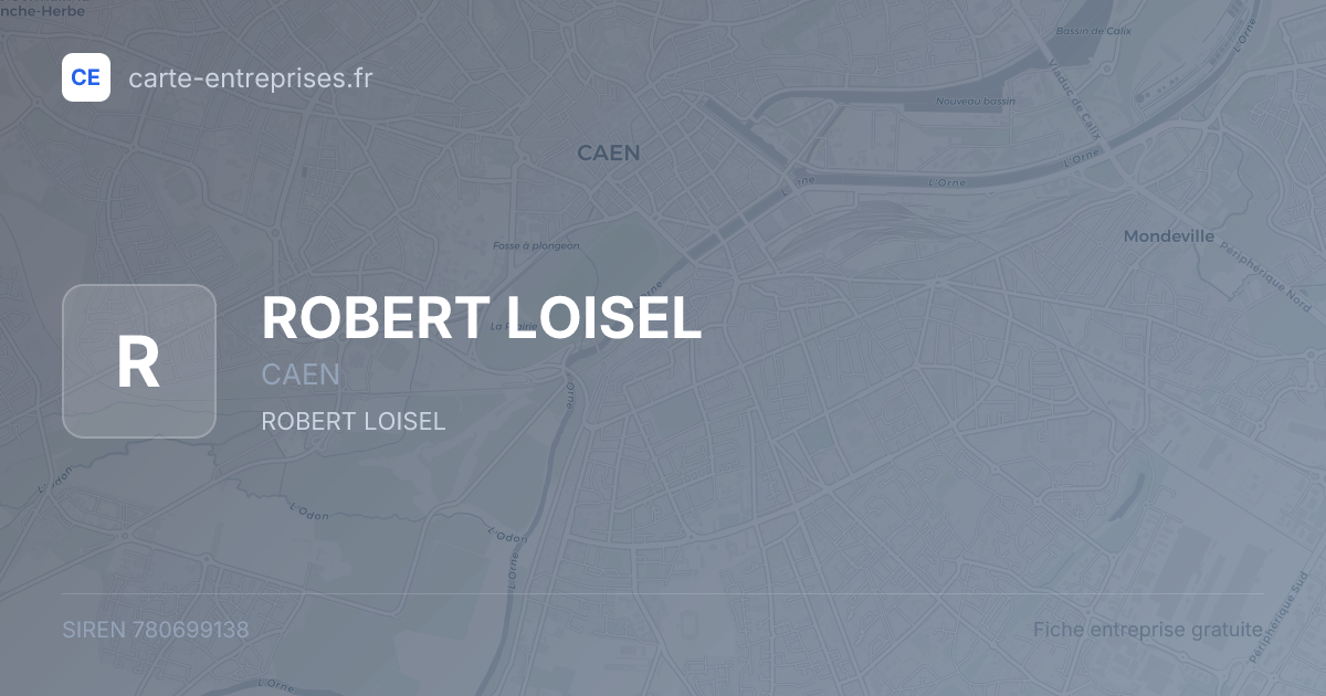 ROBERT LOISEL — 780699138 — fiche entreprise
