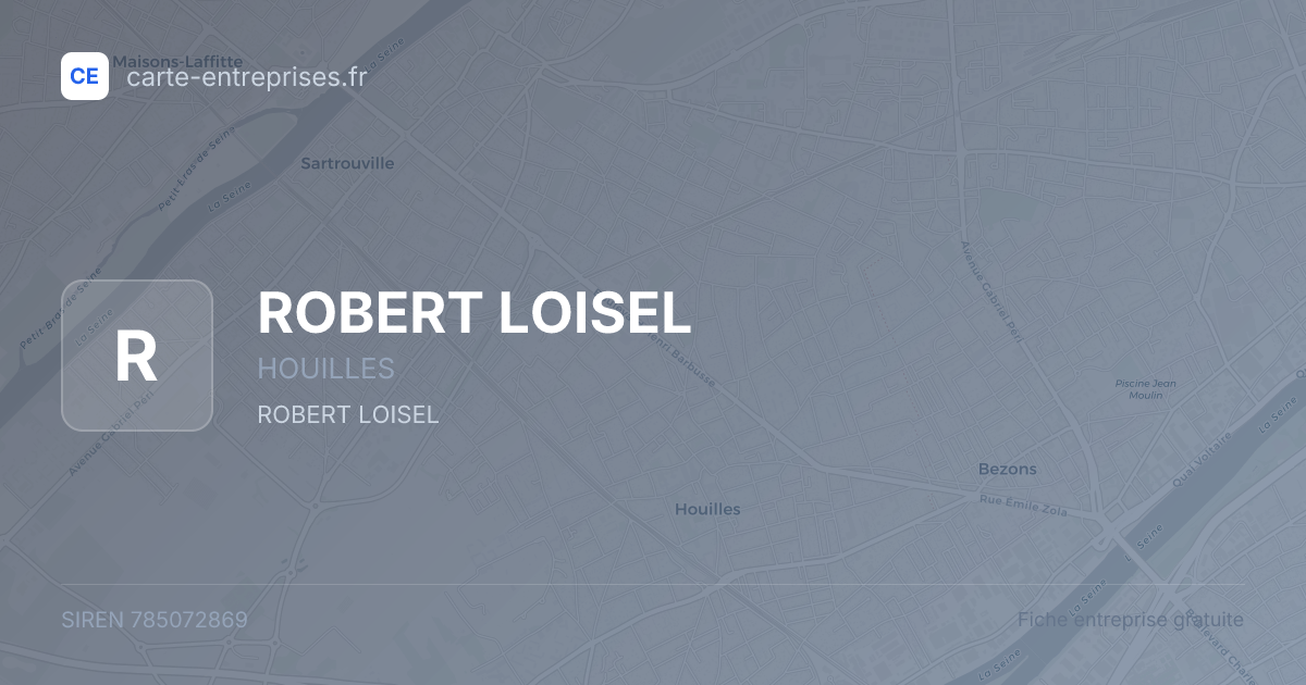 ROBERT LOISEL — 785072869 — fiche entreprise