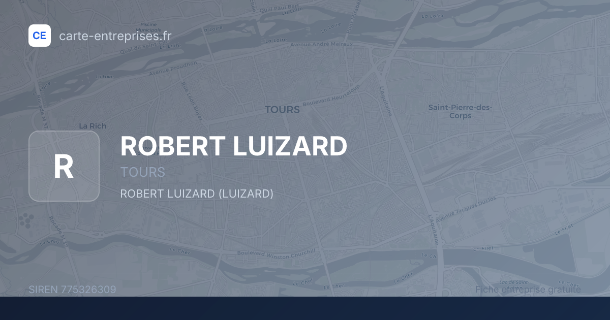 ROBERT LUIZARD — 775326309 — fiche entreprise