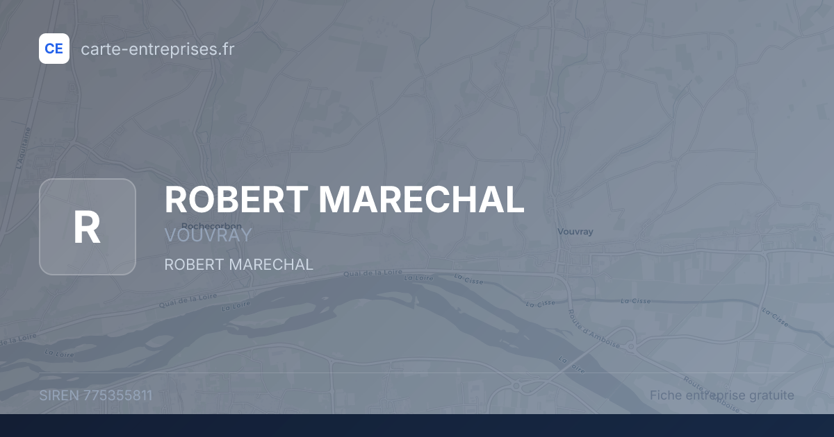 ROBERT MARECHAL — 775355811 — fiche entreprise