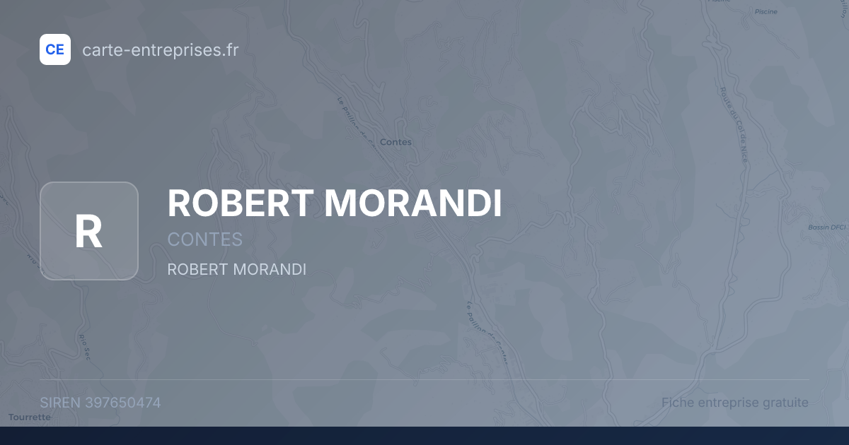ROBERT MORANDI — 397650474 — fiche entreprise
