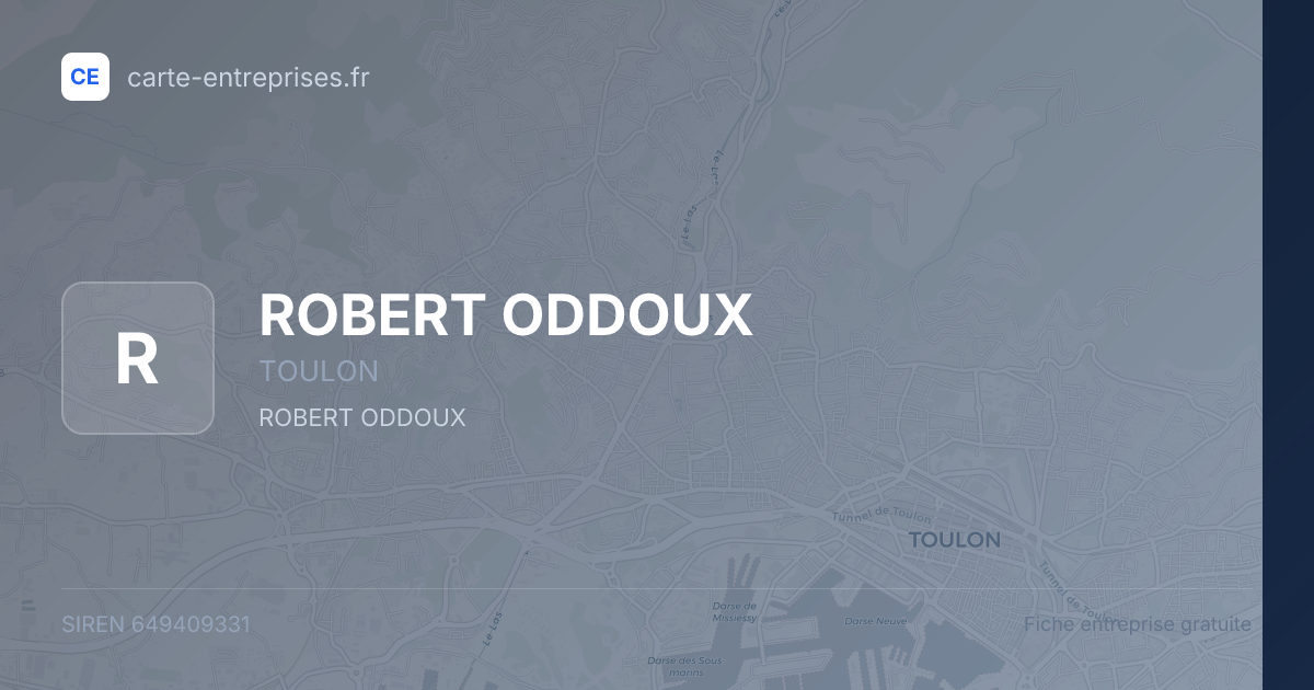 ROBERT ODDOUX — 649409331 — fiche entreprise