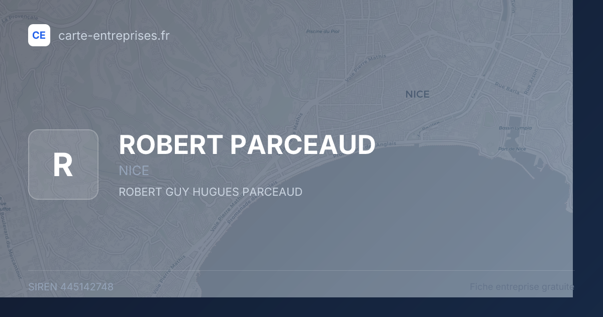 ROBERT PARCEAUD — 445142748 — fiche entreprise