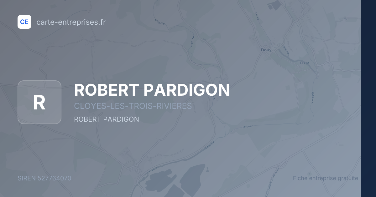 ROBERT PARDIGON — 527764070 — fiche entreprise