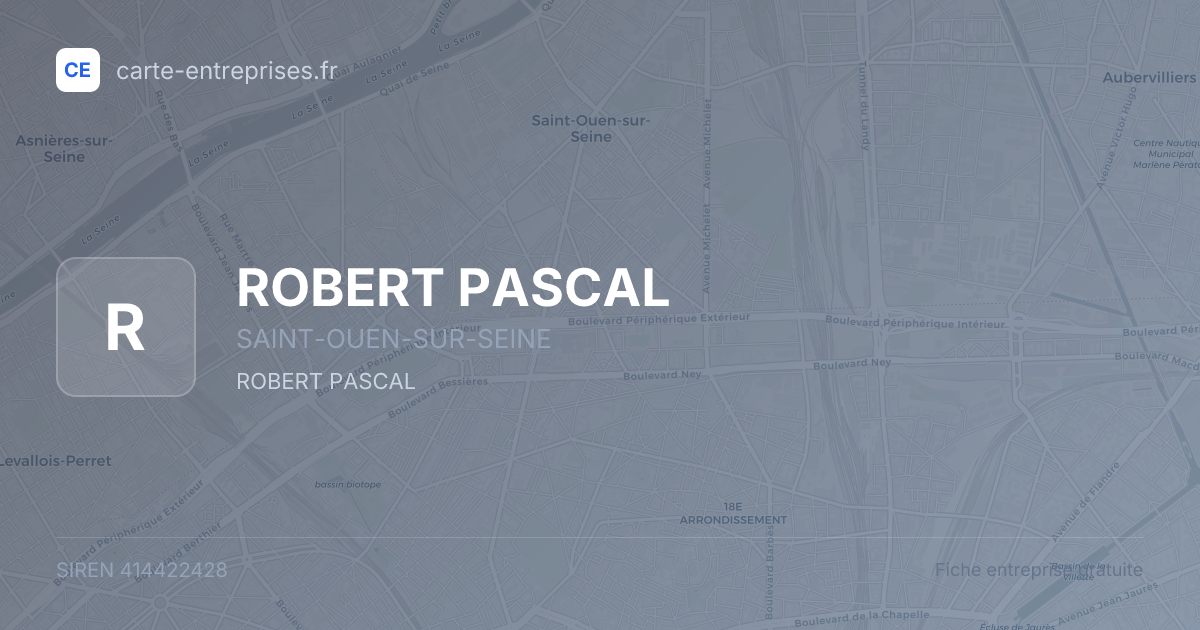 ROBERT PASCAL — 414422428 — fiche entreprise
