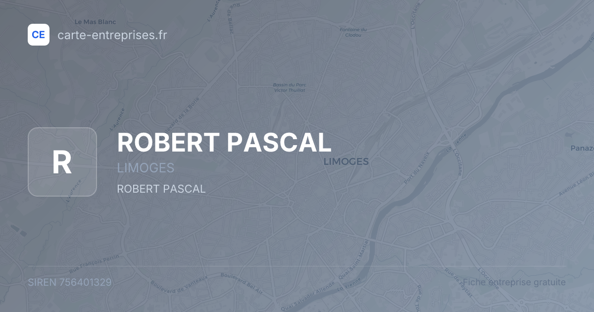ROBERT PASCAL — 756401329 — fiche entreprise