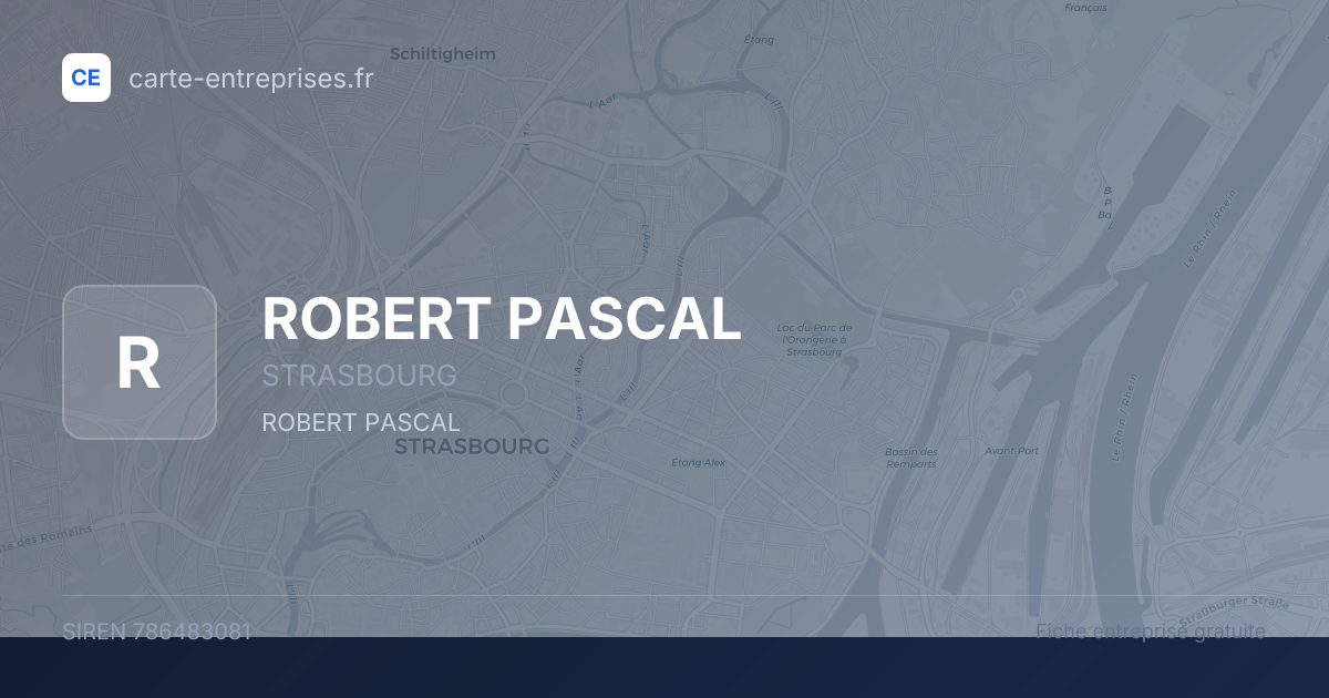ROBERT PASCAL — 786483081 — fiche entreprise