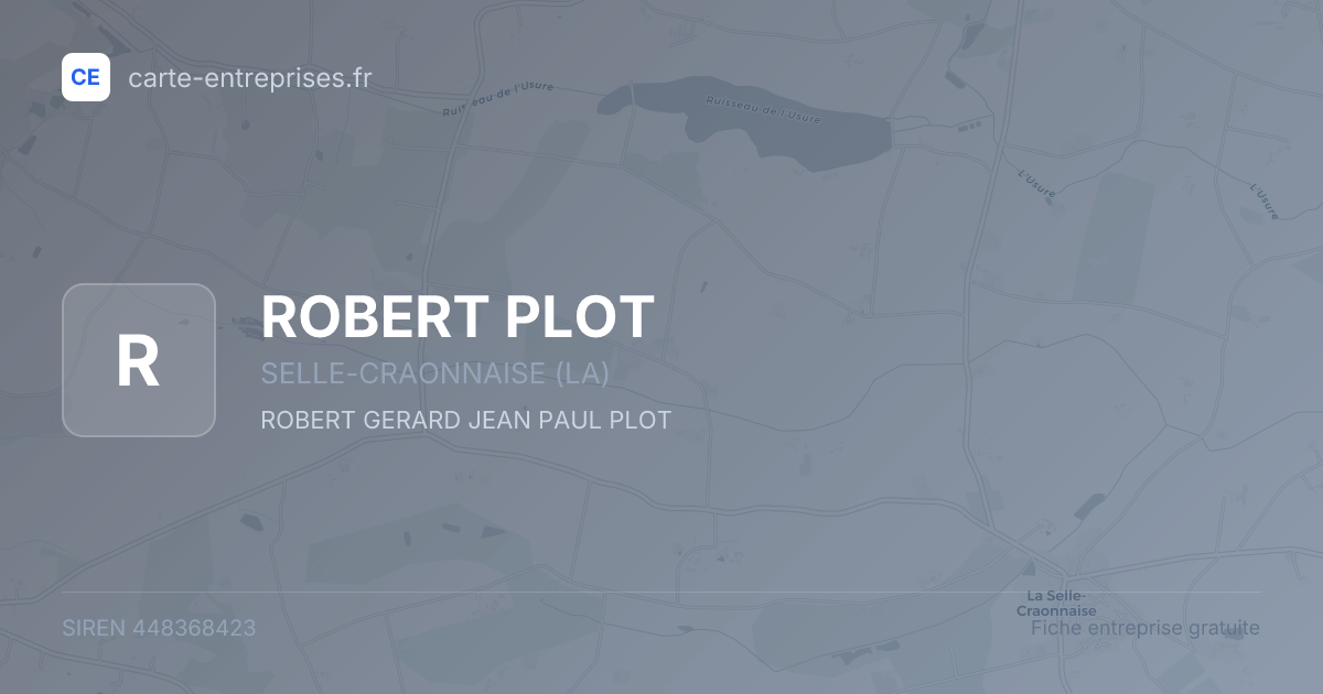 ROBERT PLOT — 448368423 — fiche entreprise