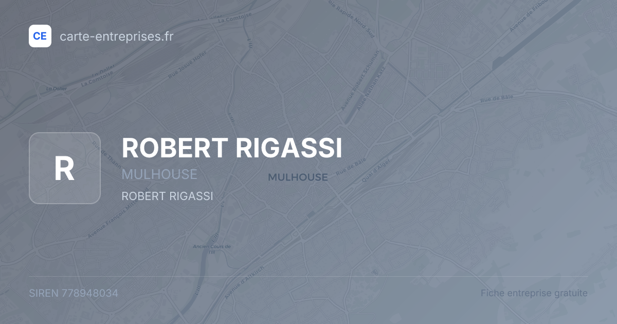 ROBERT RIGASSI — 778948034 — fiche entreprise