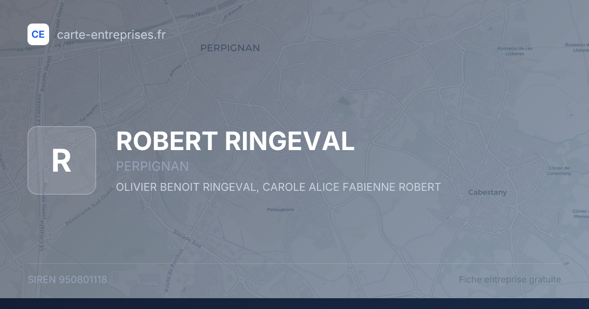 ROBERT RINGEVAL — 950801118 — fiche entreprise