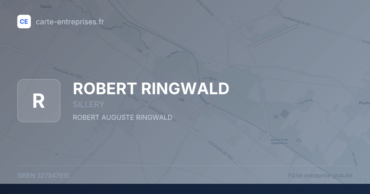 ROBERT RINGWALD — 327347910 — fiche entreprise