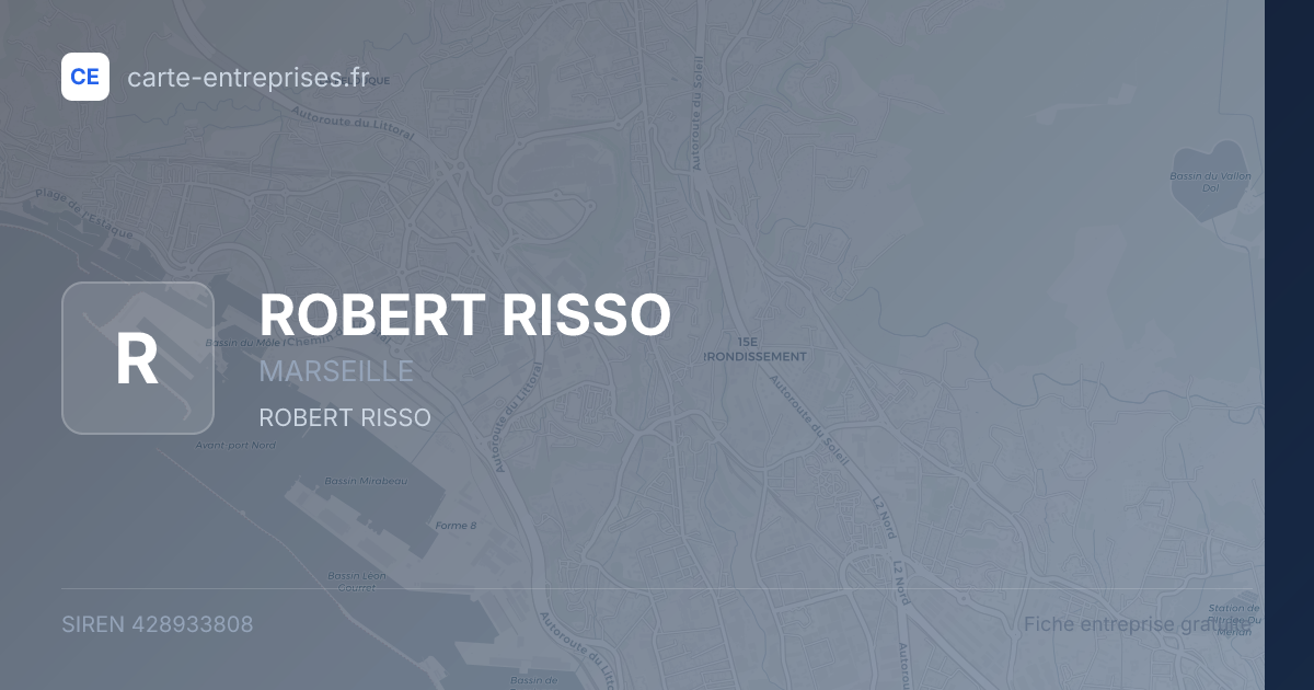 ROBERT RISSO — 428933808 — fiche entreprise