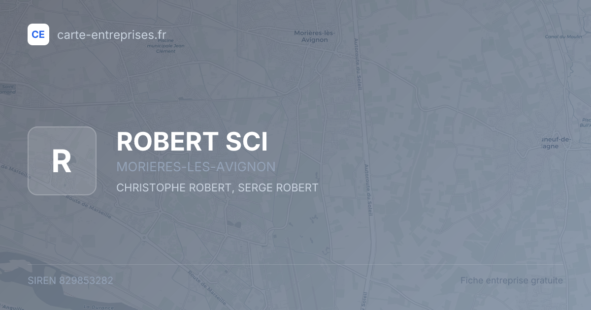 ROBERT SCI — 829853282 — fiche entreprise