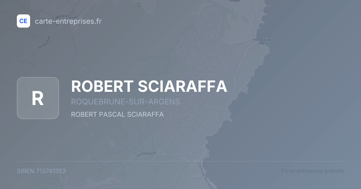 ROBERT SCIARAFFA — 713741353 — fiche entreprise