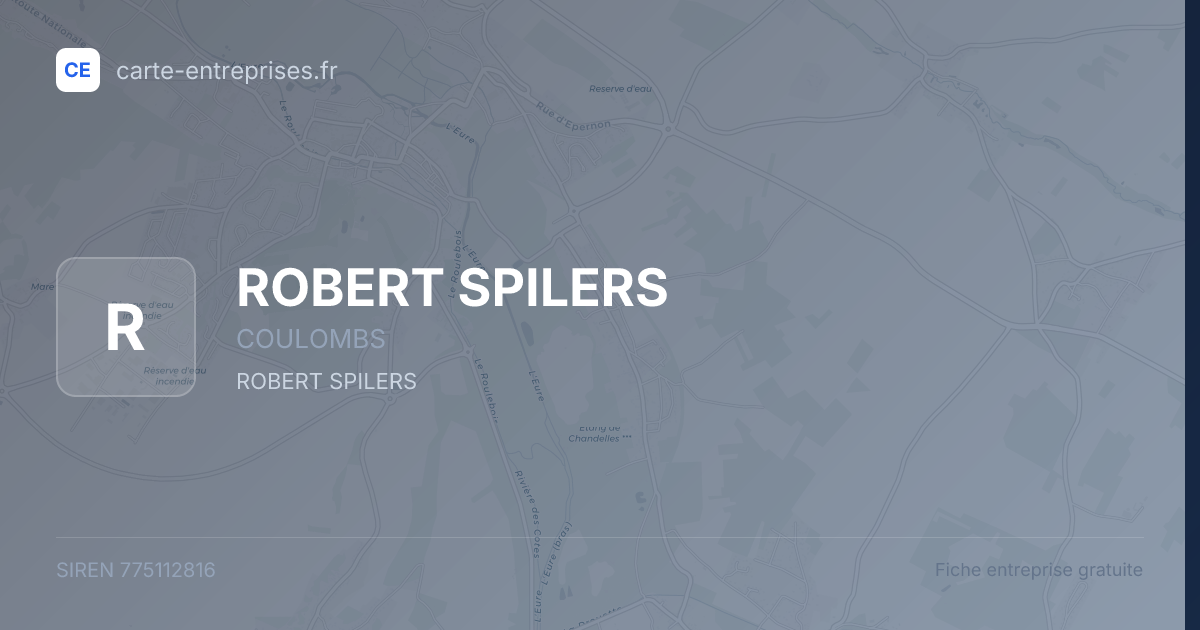 ROBERT SPILERS — 775112816 — fiche entreprise