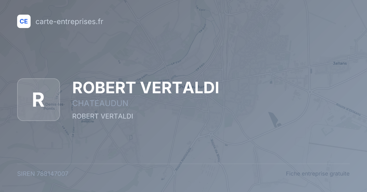 ROBERT VERTALDI — 788147007 — fiche entreprise