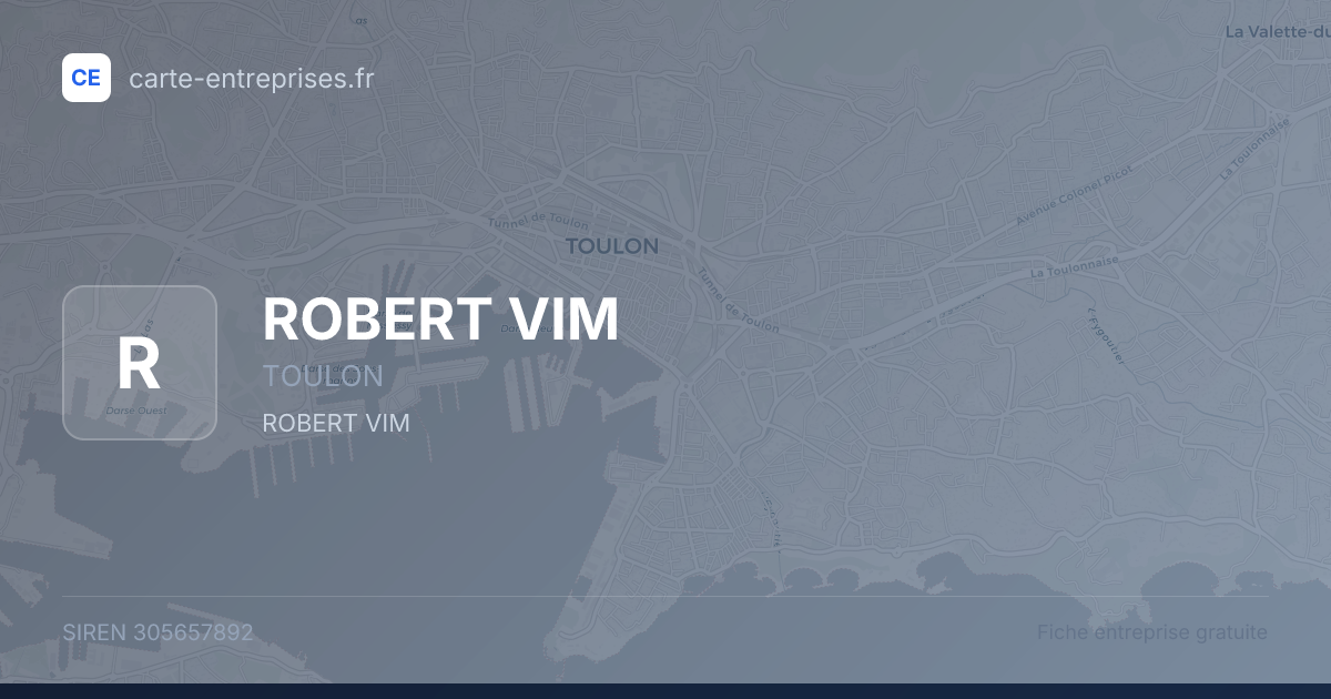 ROBERT VIM — 305657892 — fiche entreprise