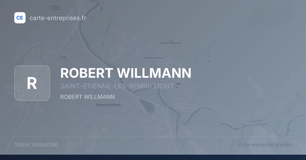 ROBERT WILLMANN — 306841396 — fiche entreprise