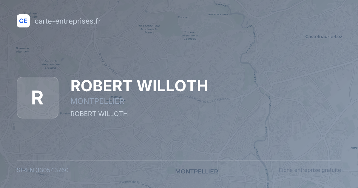 ROBERT WILLOTH — 330543760 — fiche entreprise