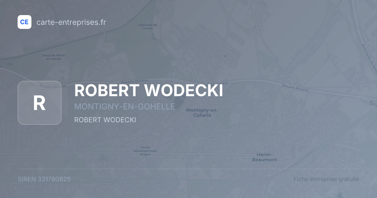 ROBERT WODECKI — 331780825 — fiche entreprise