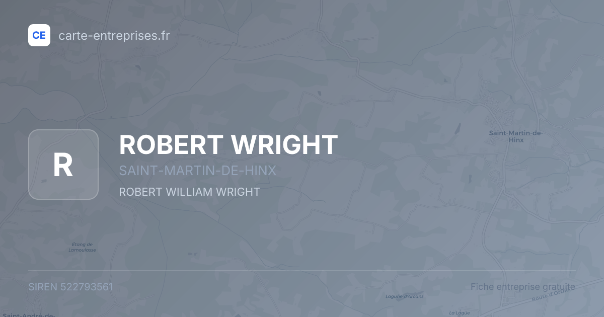 ROBERT WRIGHT — 522793561 — fiche entreprise