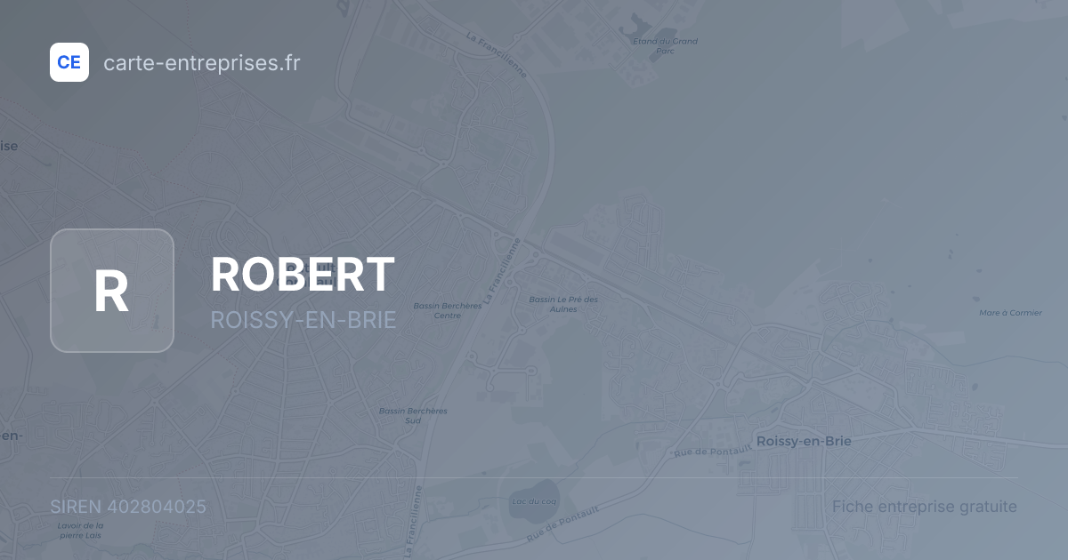 ROBERT — 402804025 — fiche entreprise
