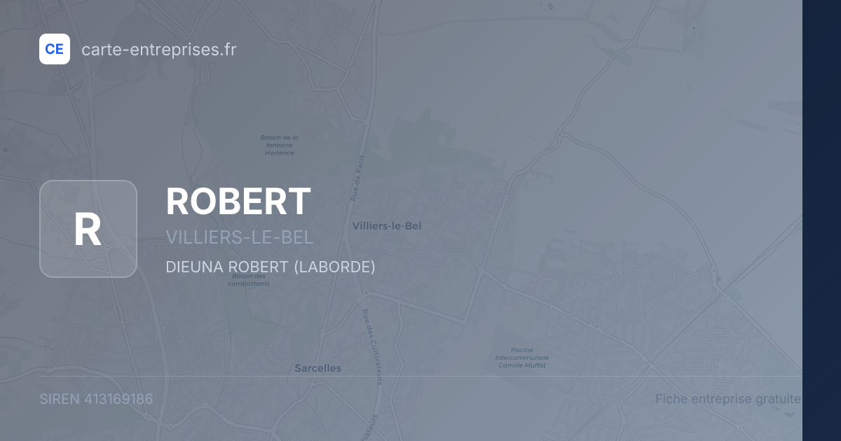 ROBERT — 413169186 — fiche entreprise