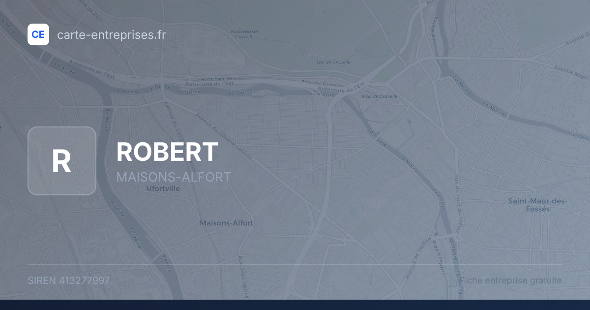 ROBERT — 413277997 — fiche entreprise