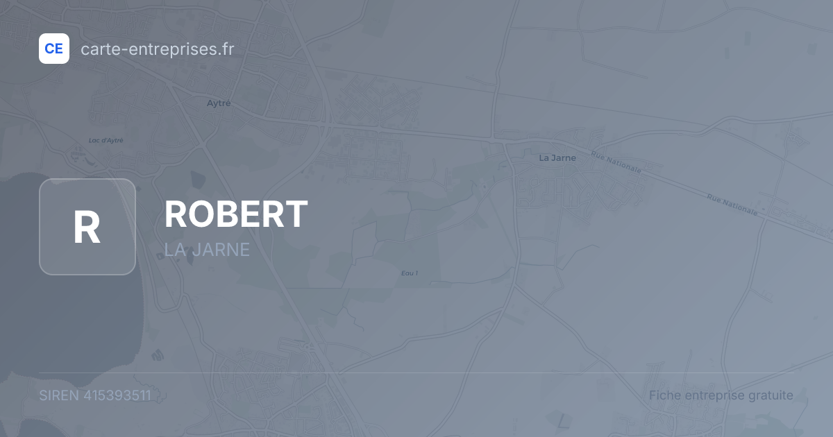 ROBERT — 415393511 — fiche entreprise