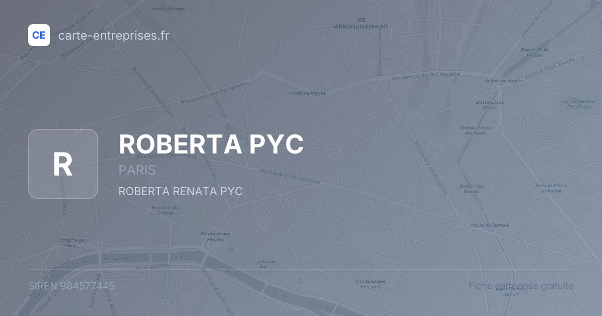 ROBERTA PYC — 984577445 — fiche entreprise