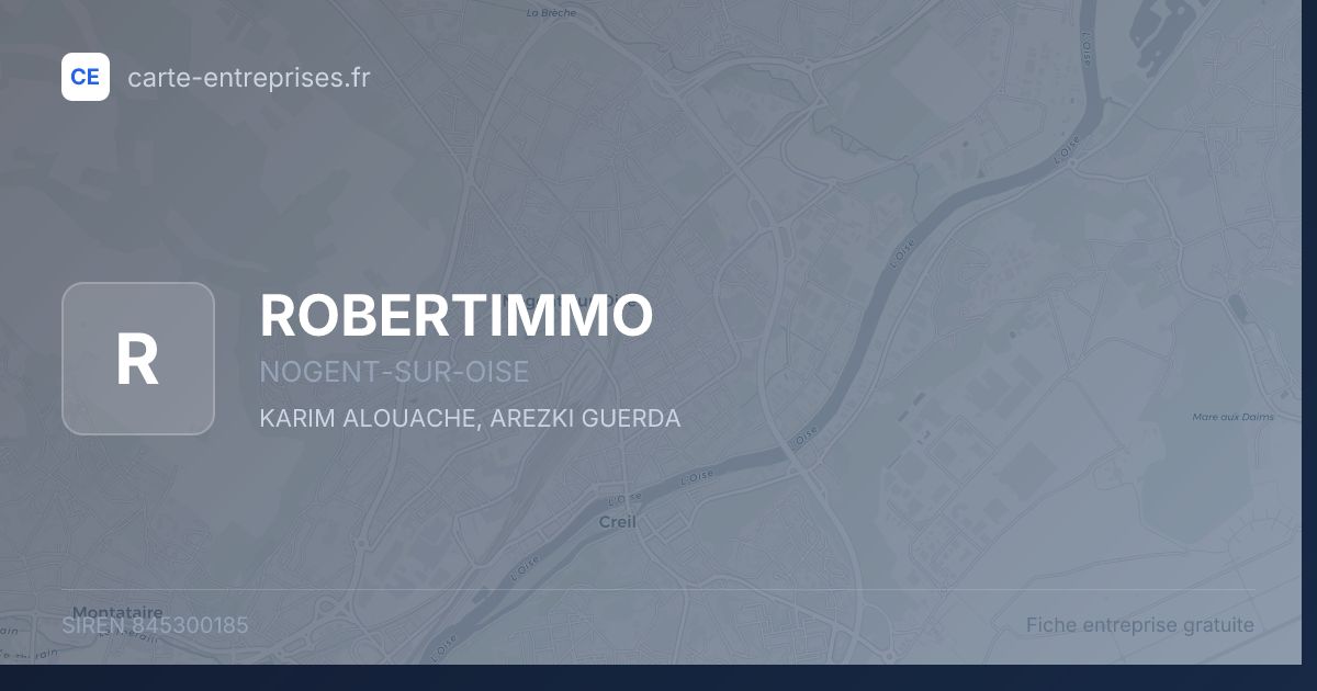ROBERTIMMO — 845300185 — fiche entreprise