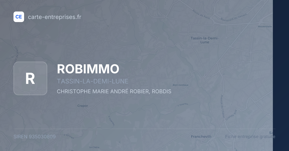 ROBIMMO — 935030809 — fiche entreprise