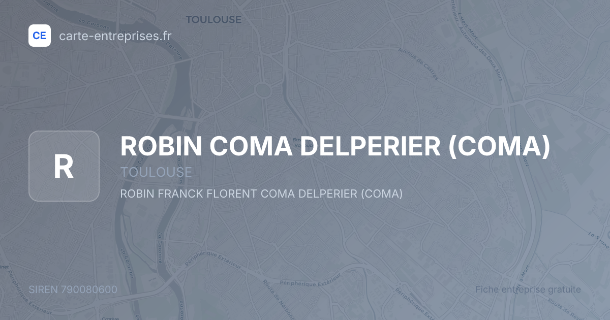 ROBIN COMA DELPERIER (COMA) — 790080600 — fiche entreprise
