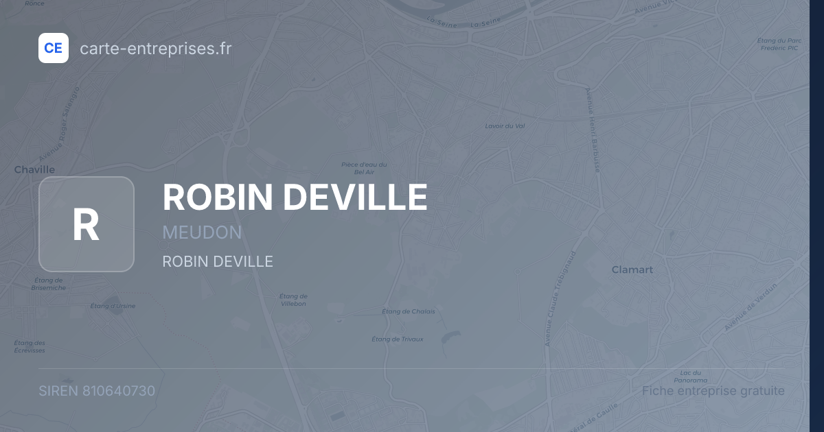 ROBIN DEVILLE — 810640730 — fiche entreprise