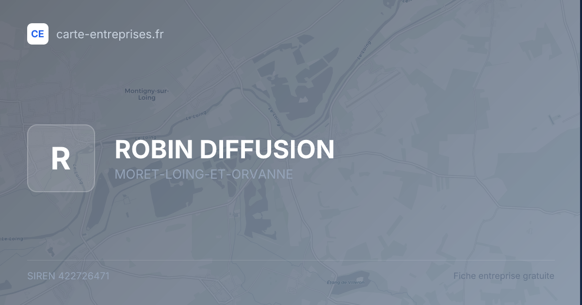 ROBIN DIFFUSION — 422726471 — fiche entreprise