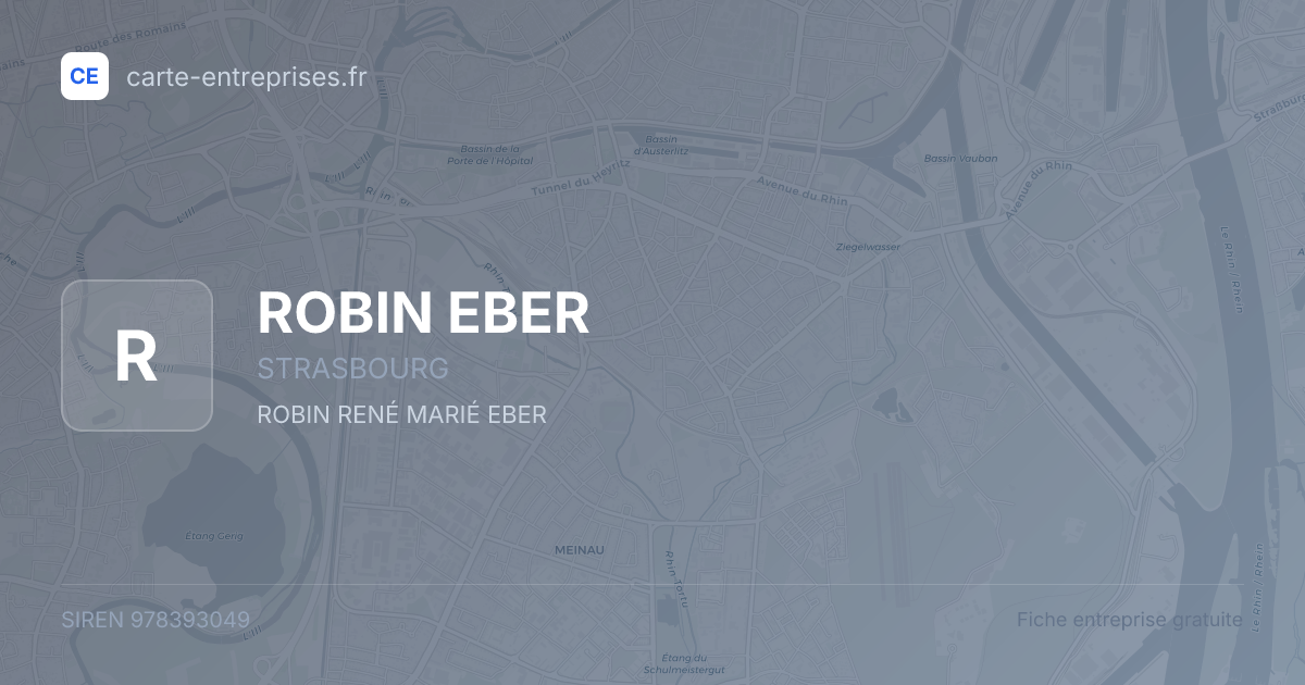 ROBIN EBER — 978393049 — fiche entreprise