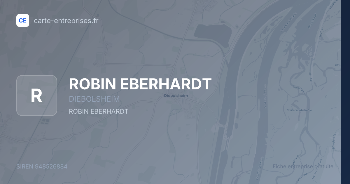 ROBIN EBERHARDT — 948526884 — fiche entreprise