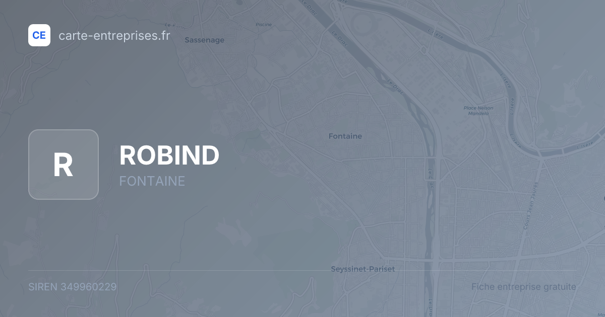 ROBIND — 349960229 — fiche entreprise