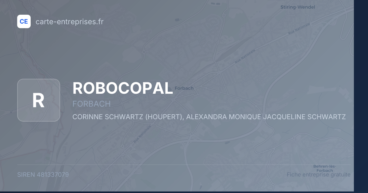 ROBOCOPAL — 481337079 — fiche entreprise