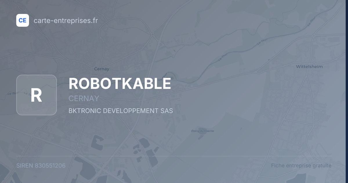 ROBOTKABLE — 830551206 — fiche entreprise