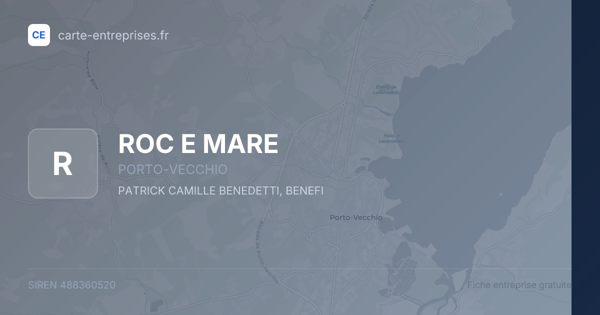ROC E MARE — 488360520 — fiche entreprise