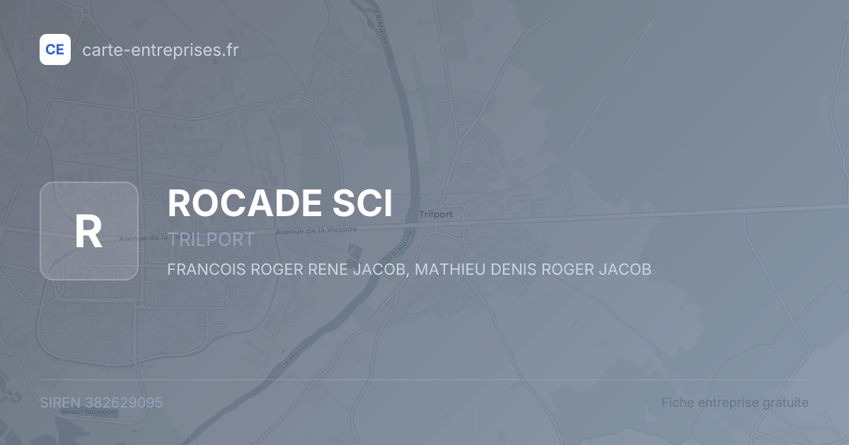 ROCADE SCI — 382629095 — fiche entreprise