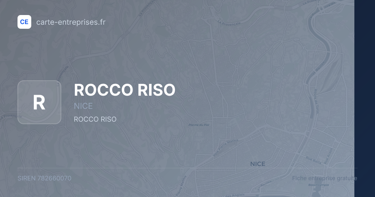 ROCCO RISO — 782660070 — fiche entreprise