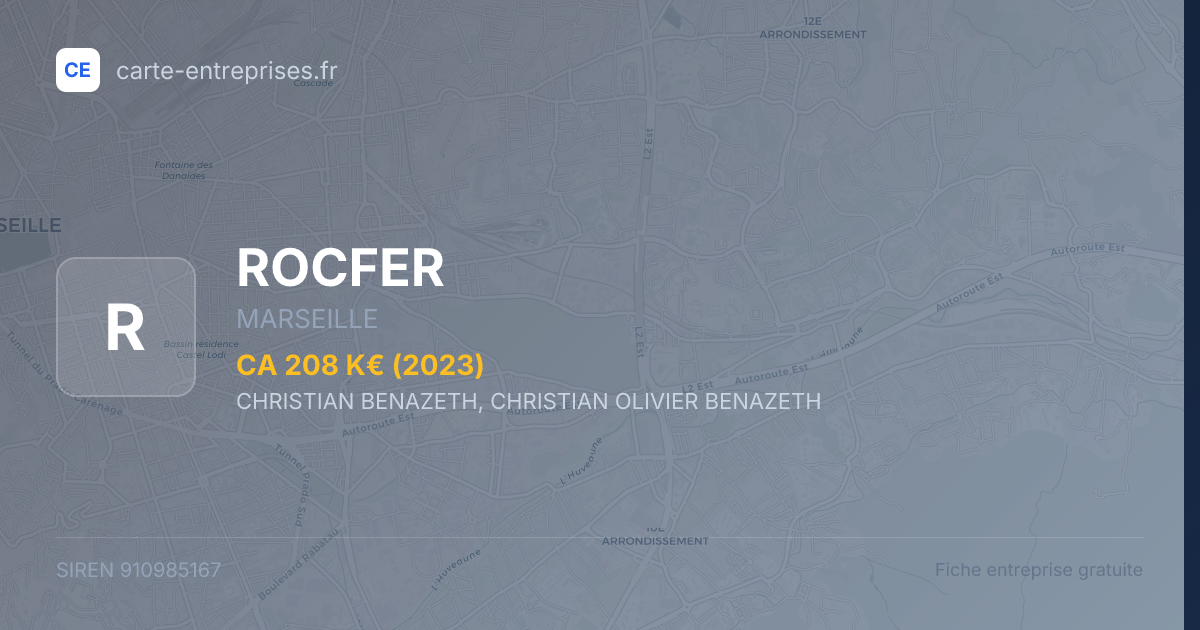 ROCFER — 910985167 — fiche entreprise