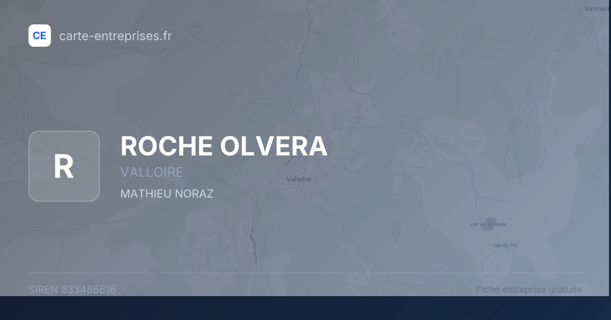 ROCHE OLVERA — 833486616 — fiche entreprise